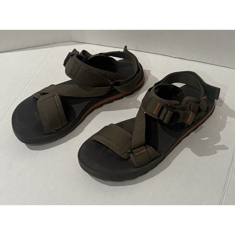 Merrell  Men's Olive Green Alpine Strap Hiking Sandals Hook & Loop Size 13 US